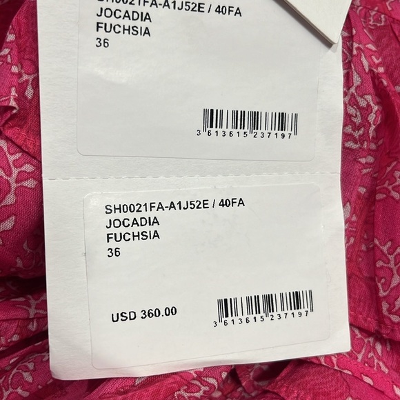 NWT ISABEL MARANT ETOILE Jocadia Short Skort Fuchsia Pink - Picture 8 of 8